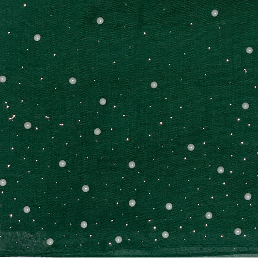 Green Starry Pearl Scarf